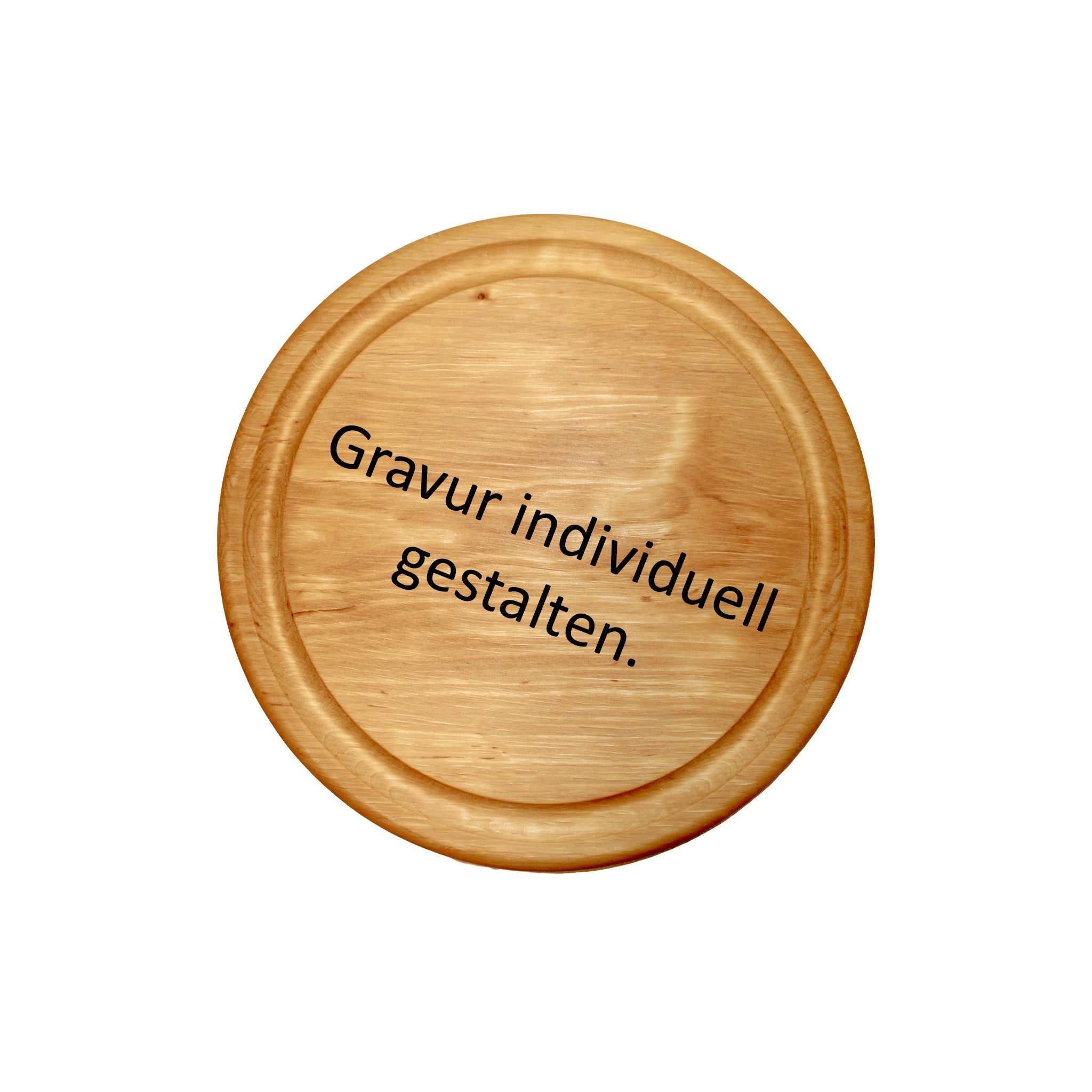 Schneidebrett rund mit Gravur