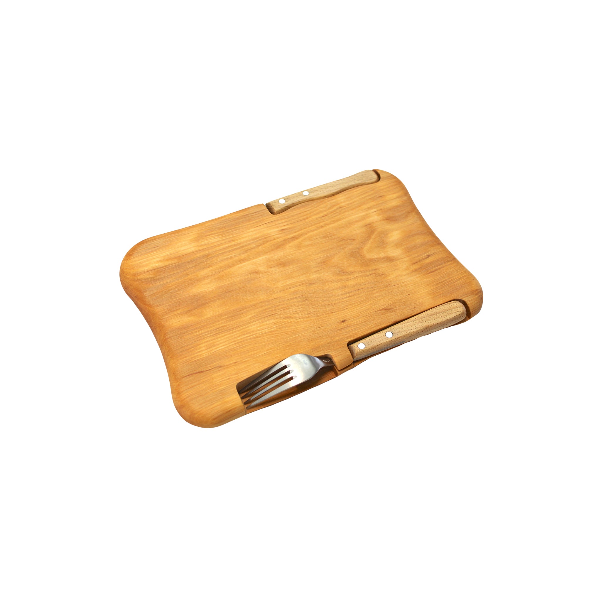 Vesperbrett mit Messer & Gabel "Outdoor"