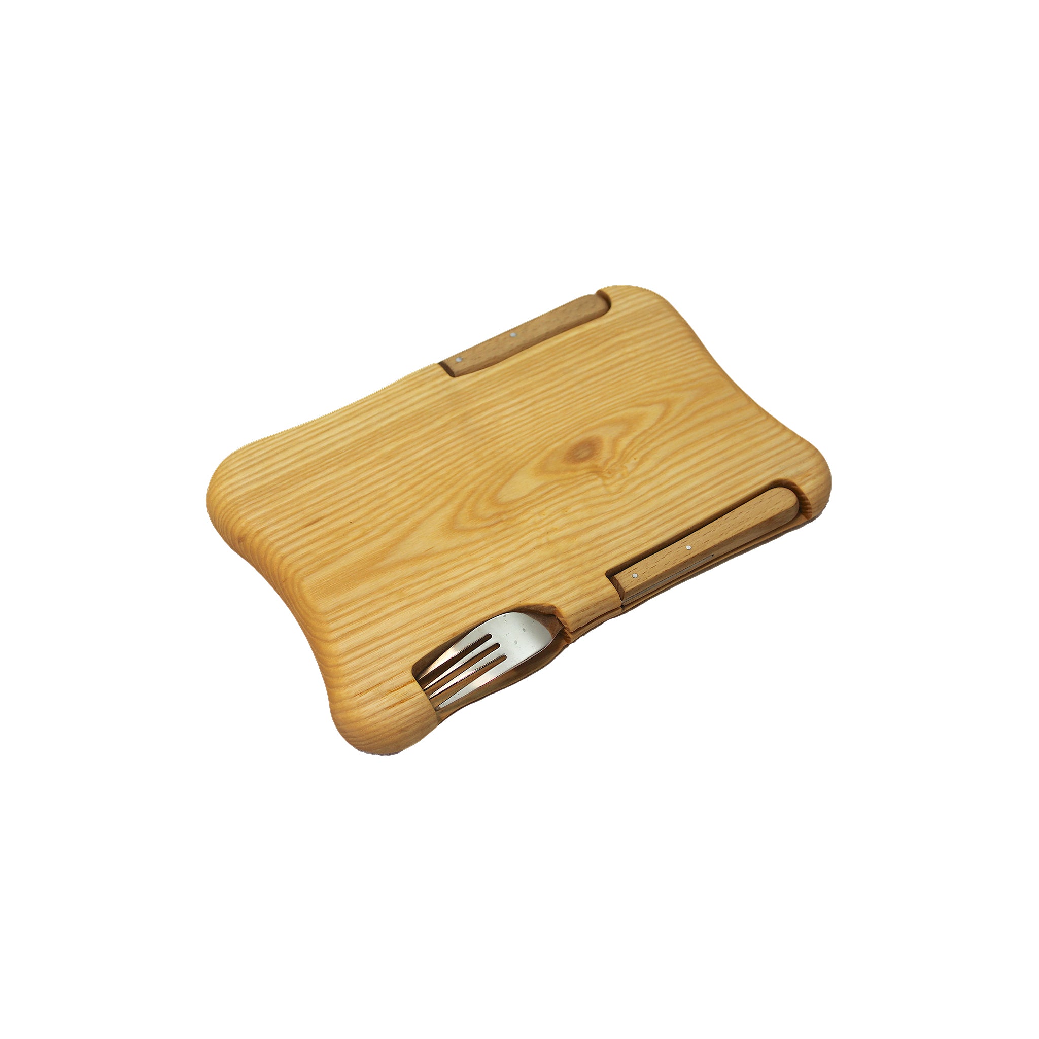 Vesperbrett mit Messer & Gabel "Outdoor"