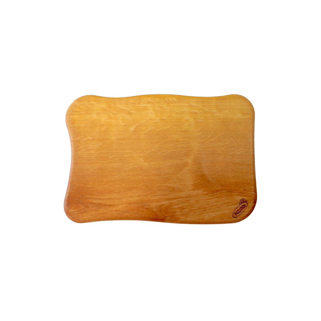 Vesperbrett Vespi aus Erlenholz Rückseite mit Logo