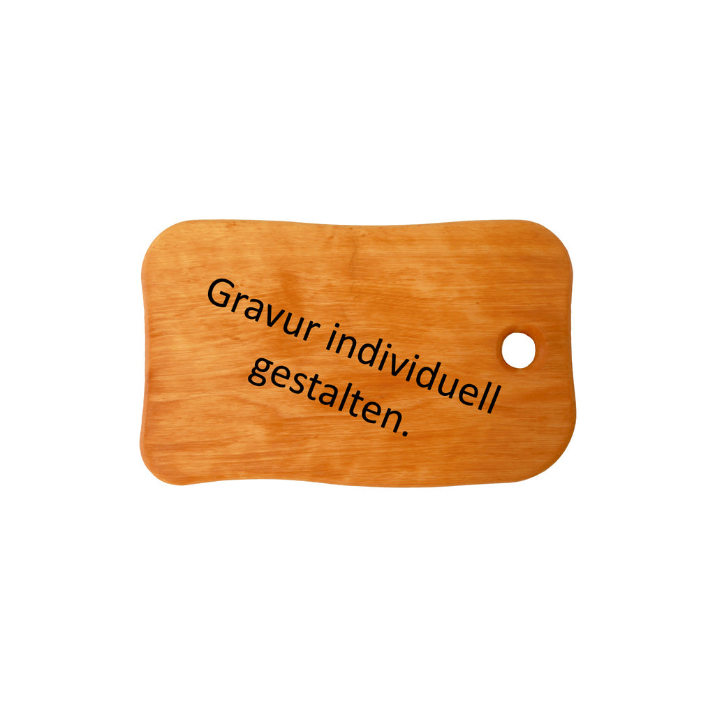 Vesperbrett Holzfäller mit Gravur