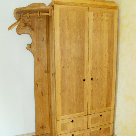DIELENSCHRANK MIT ECKGARDEROBE M7 2